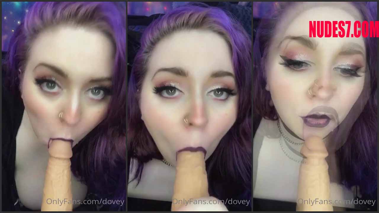 Dovey ASMR Dildo Blowjob Porn Video SlutPad