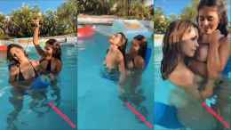 Violet Summers Sister Riding a Pool Noodle With Her!