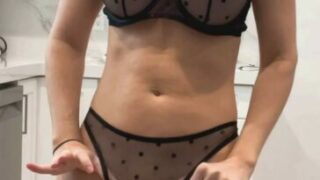 Vicky Stark See-Through Black Lingerie Onlyfans Video Leaks