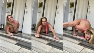 AllisonNYC Nude Workout Video Leak