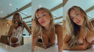 Corinna Kopf Nude White Lingerie Teasing Video Leak