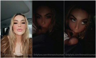 Olivia Mae Close Up Car Blowjob Video